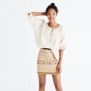 Madewell Gamine Mini Skirt in Triangle Jacquard